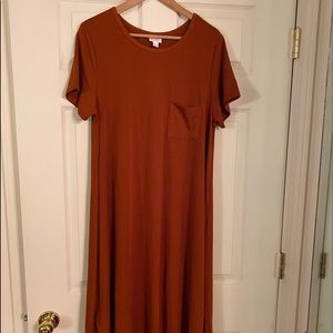 LuLaRoe Carly - L - Burnt Orange